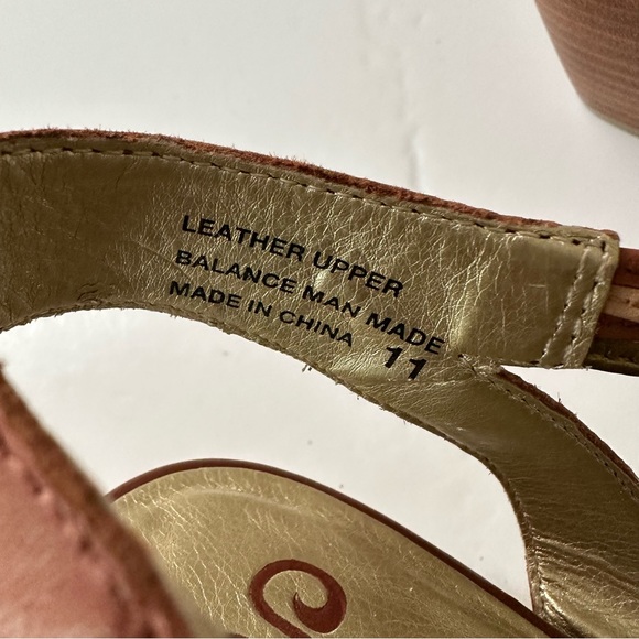 Seychelles Good Ole Days T-Strap Wedge Sandals in Whiskey Size 11 - Picture 10 of 13